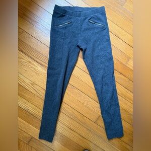Heather grey stretch pants